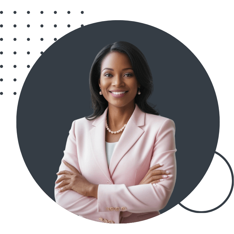 Femme d'affaires souriante