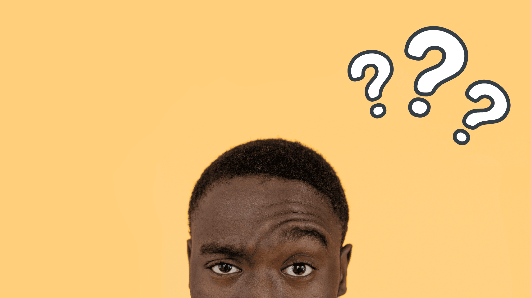 Personne avec un regard interrogateur