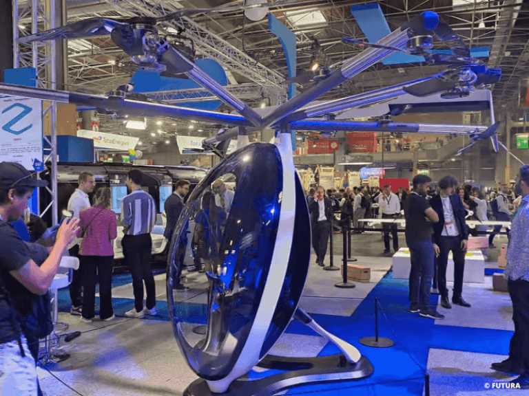 La capsule Zapata à Viva Tech, mini hélicoptère 